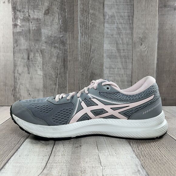 Asics Gel Contend 7 Women's Running Shoes Sneaker Gray Pink Size 11 1012A911 - Picture 8 of 16